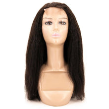 Load image into Gallery viewer, Kinky Straight 4x4 Transparent Closure Wig